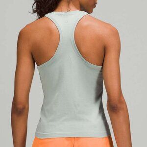 Lululemon Swiftly Tech High-Neck Tank Top 2.0 *Race Length Silver Blue Sz 8
